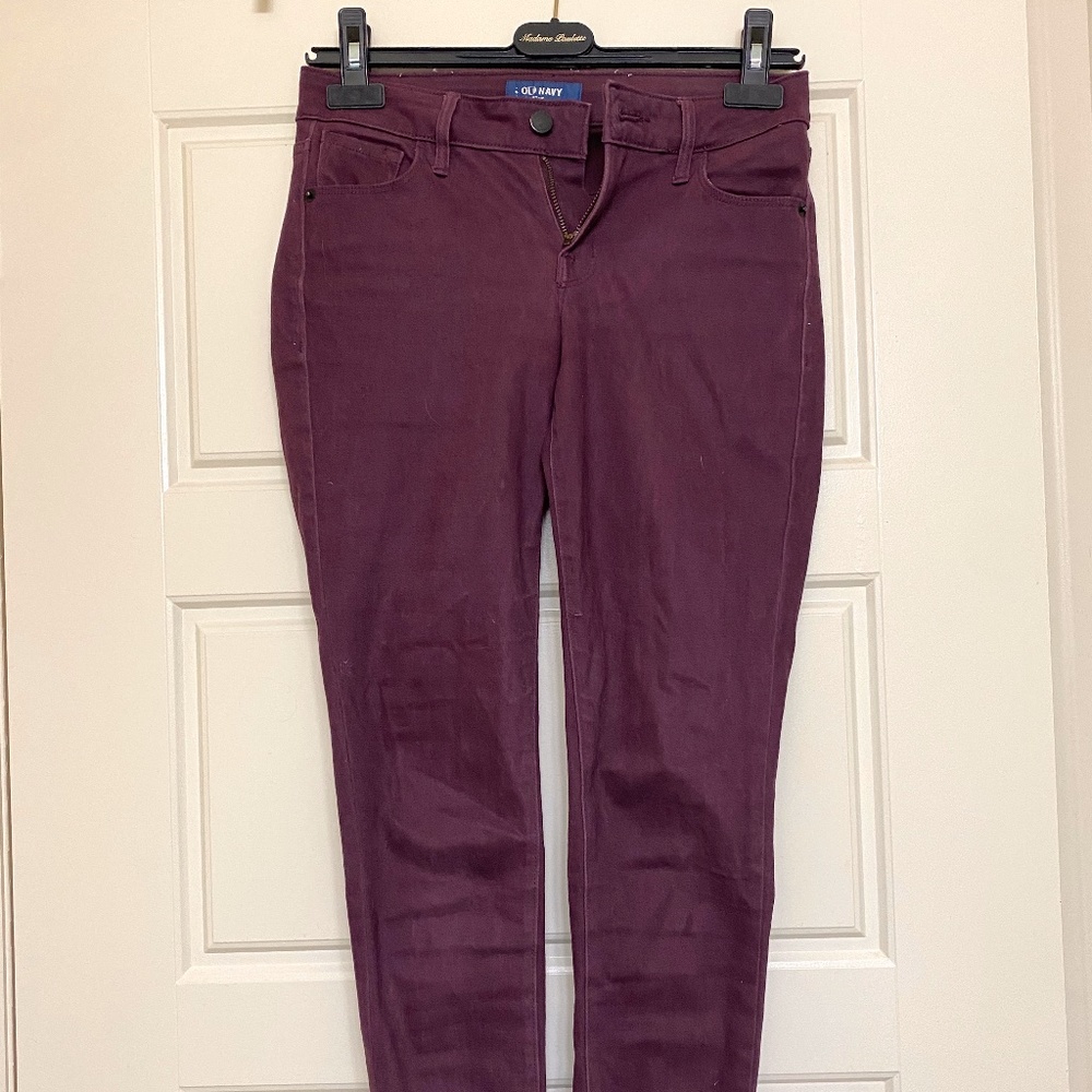 Old Navy Maroon Skinny Jeans
